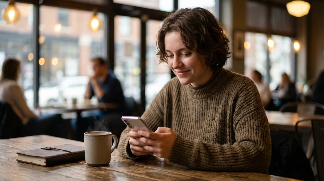 Student studying effectively on a mobile device using an active learning quiz app in 2026